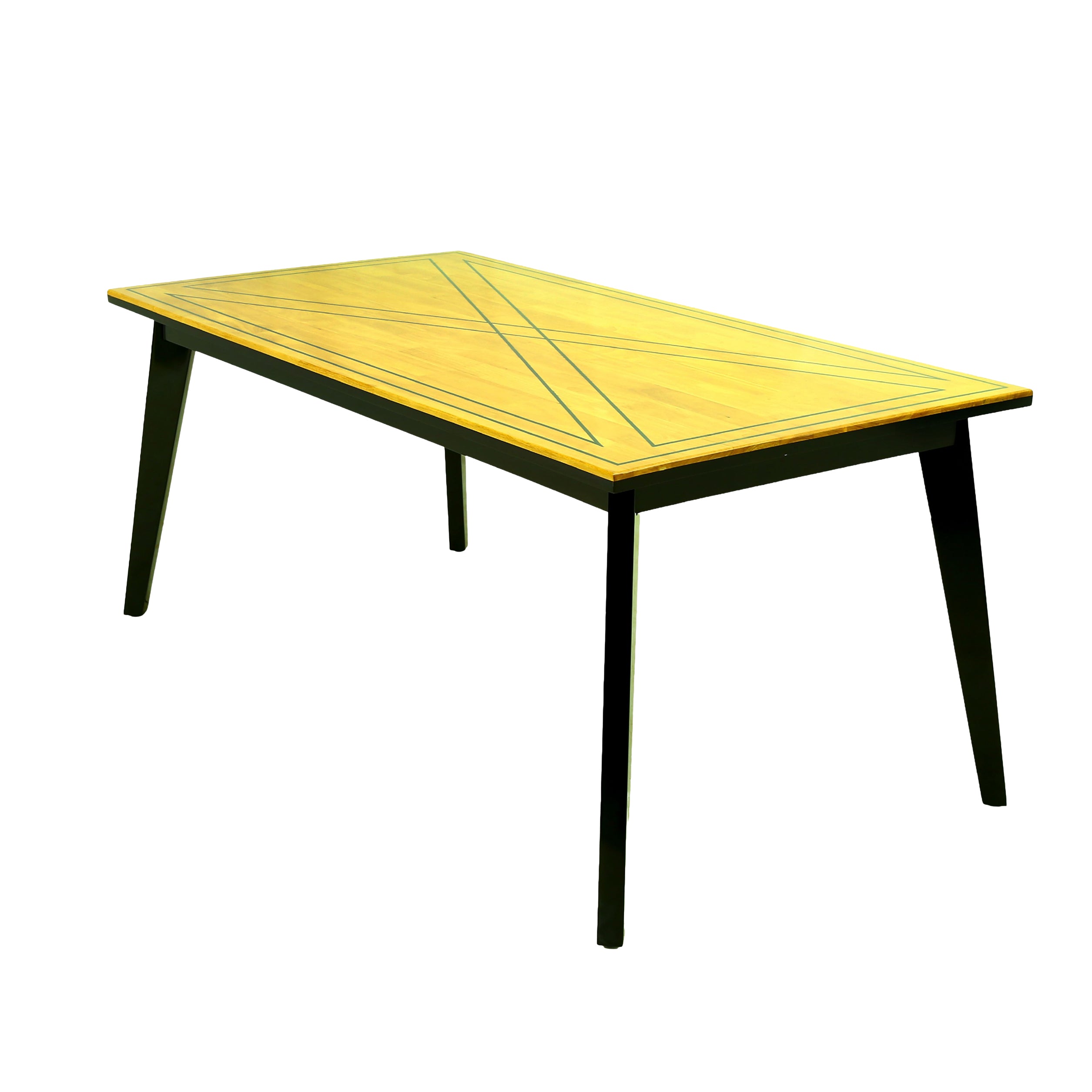 6 Seater Dining Table [Dark Walnut] - By Stories