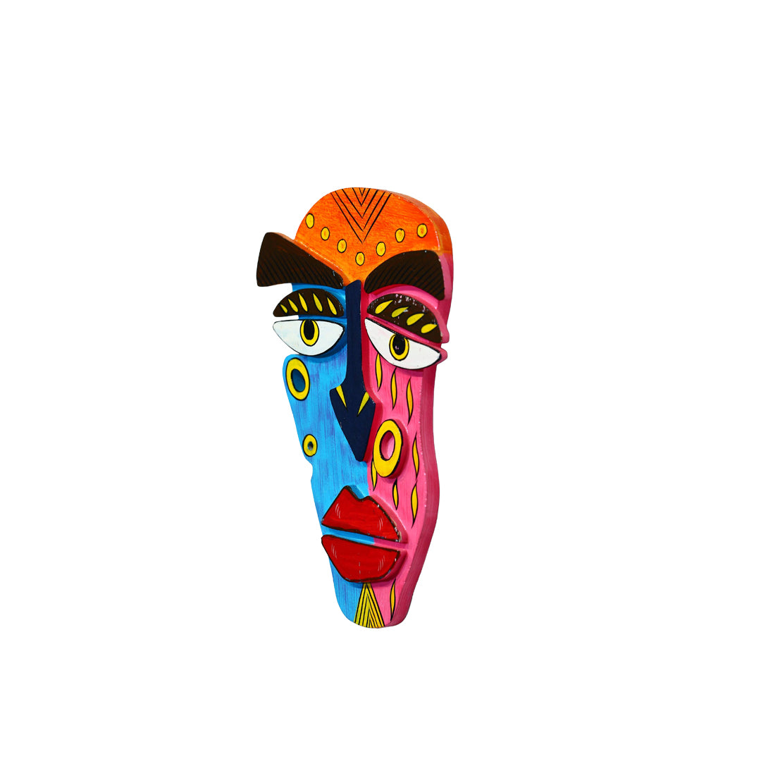 Wooden Mask Painted By Stories
