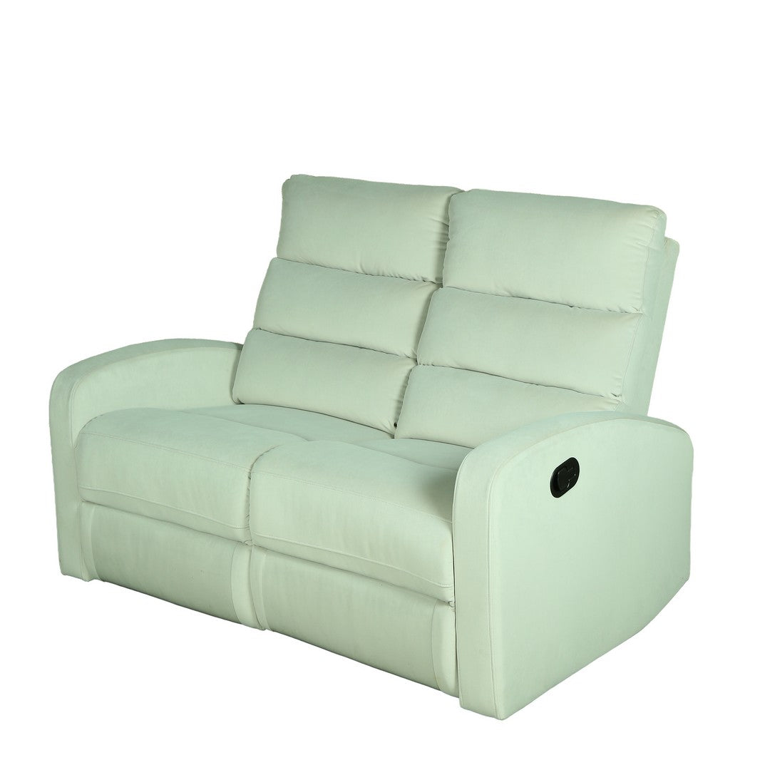 Monaco Flora Manual 2 Seater Recliner Velvet Sofa By Stories