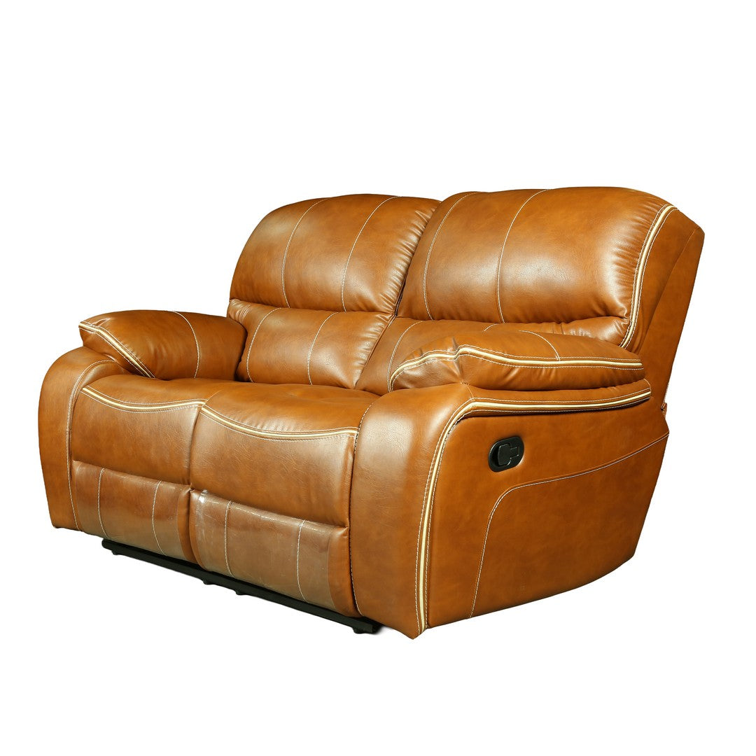 Alicia Manual 2 seater Vintage505/Leather Sofa By Stories