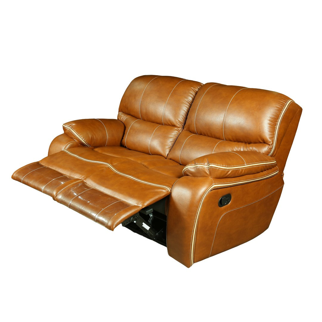 Alicia Manual 2 seater Vintage505/Leather Sofa By Stories