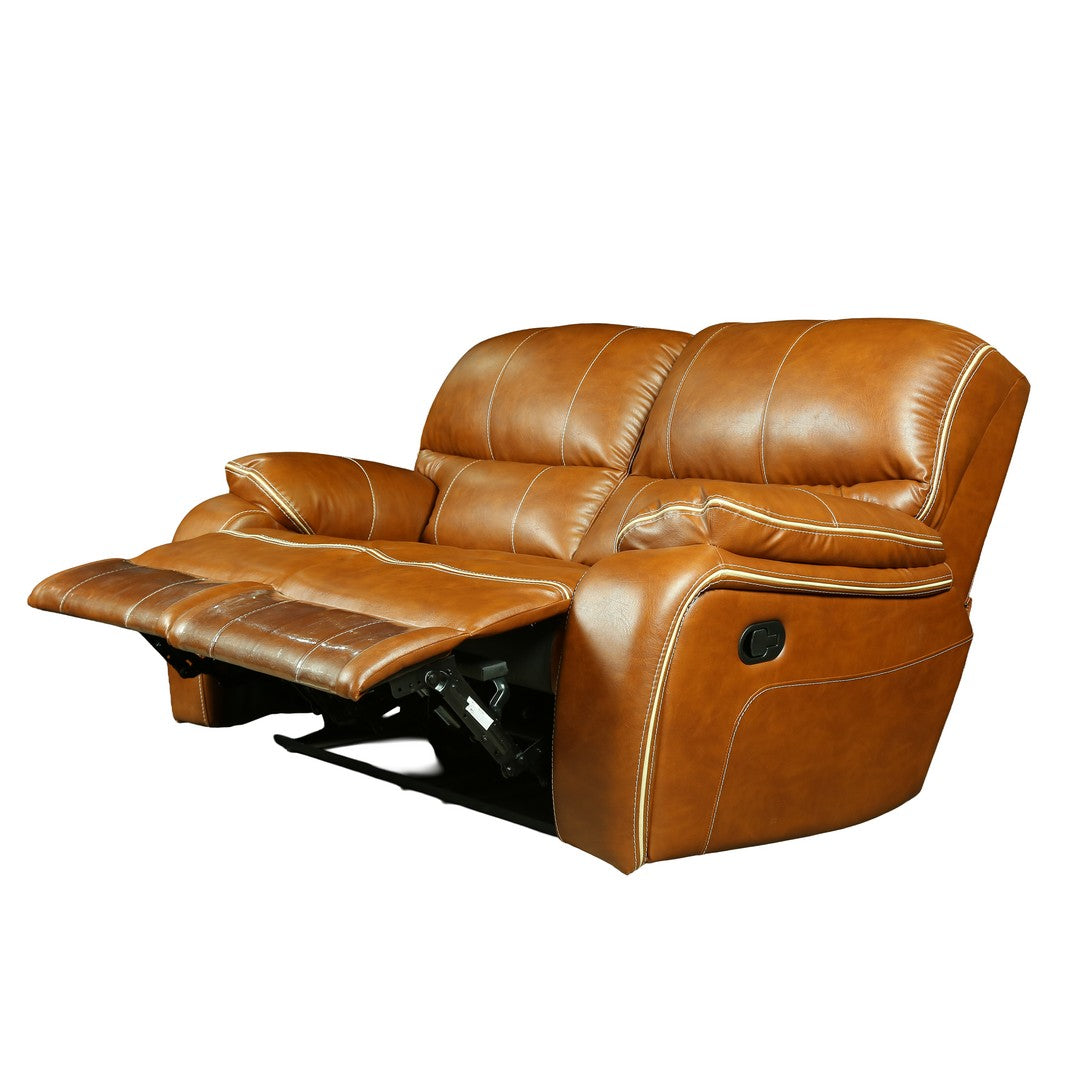 Alicia Manual 2 seater Vintage505/Leather Sofa By Stories