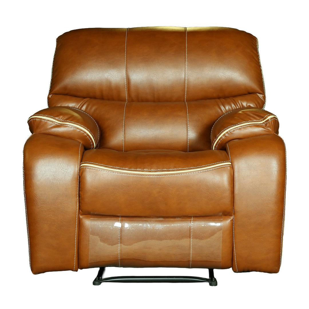 Alicia Manual 1 seater Recliner Vintage505/Leather Sofa By Stories