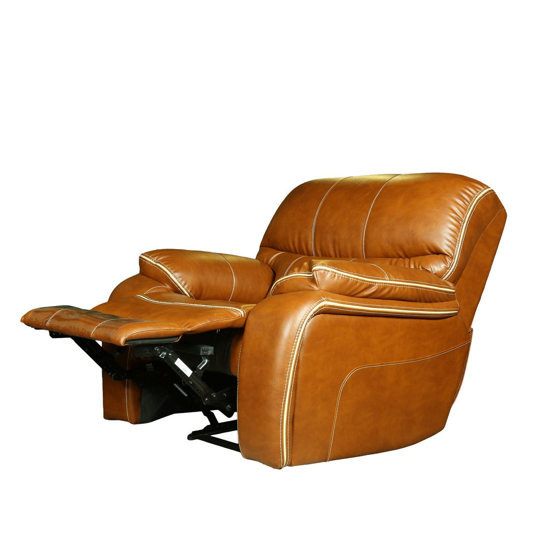 Alicia Manual 1 seater Recliner Vintage505/Leather Sofa By Stories