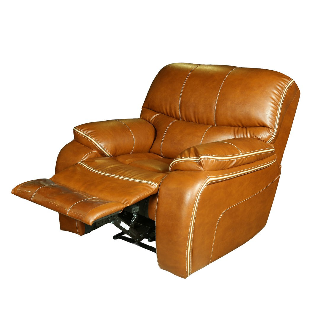 Alicia Manual 1 seater Recliner Vintage505/Leather Sofa By Stories