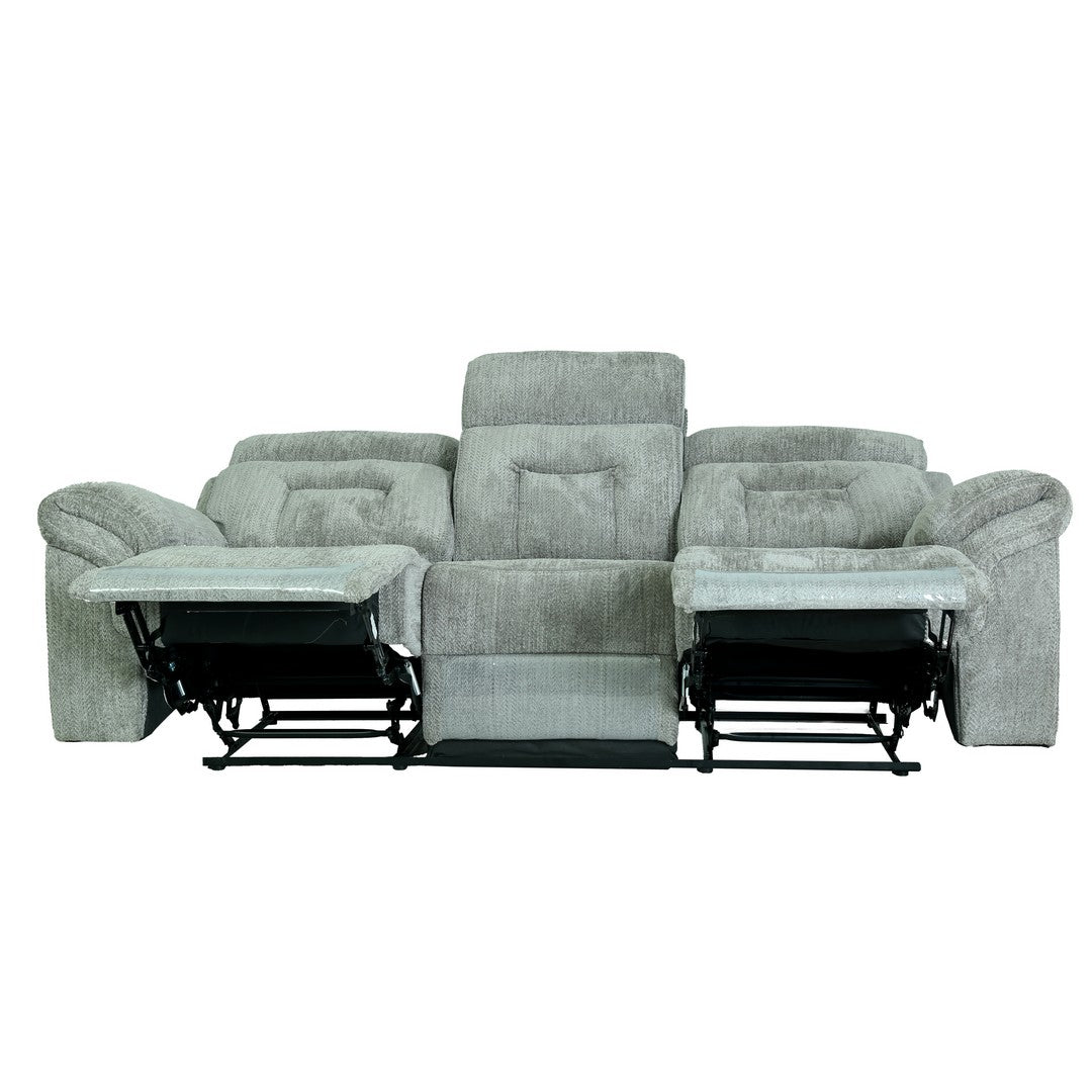 Marina Manual 3 Seater Recliner Sofa Morgan Boyd Graphite By Stories