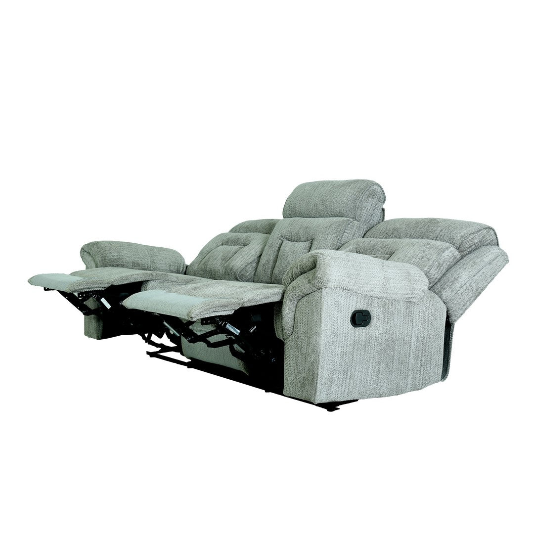 Marina Manual 3 Seater Recliner Sofa Morgan Boyd Graphite By Stories