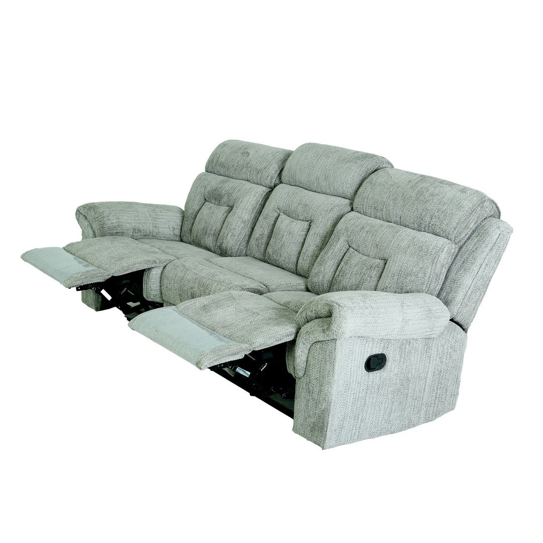 Marina Manual 3 Seater Recliner Sofa Morgan Boyd Graphite By Stories