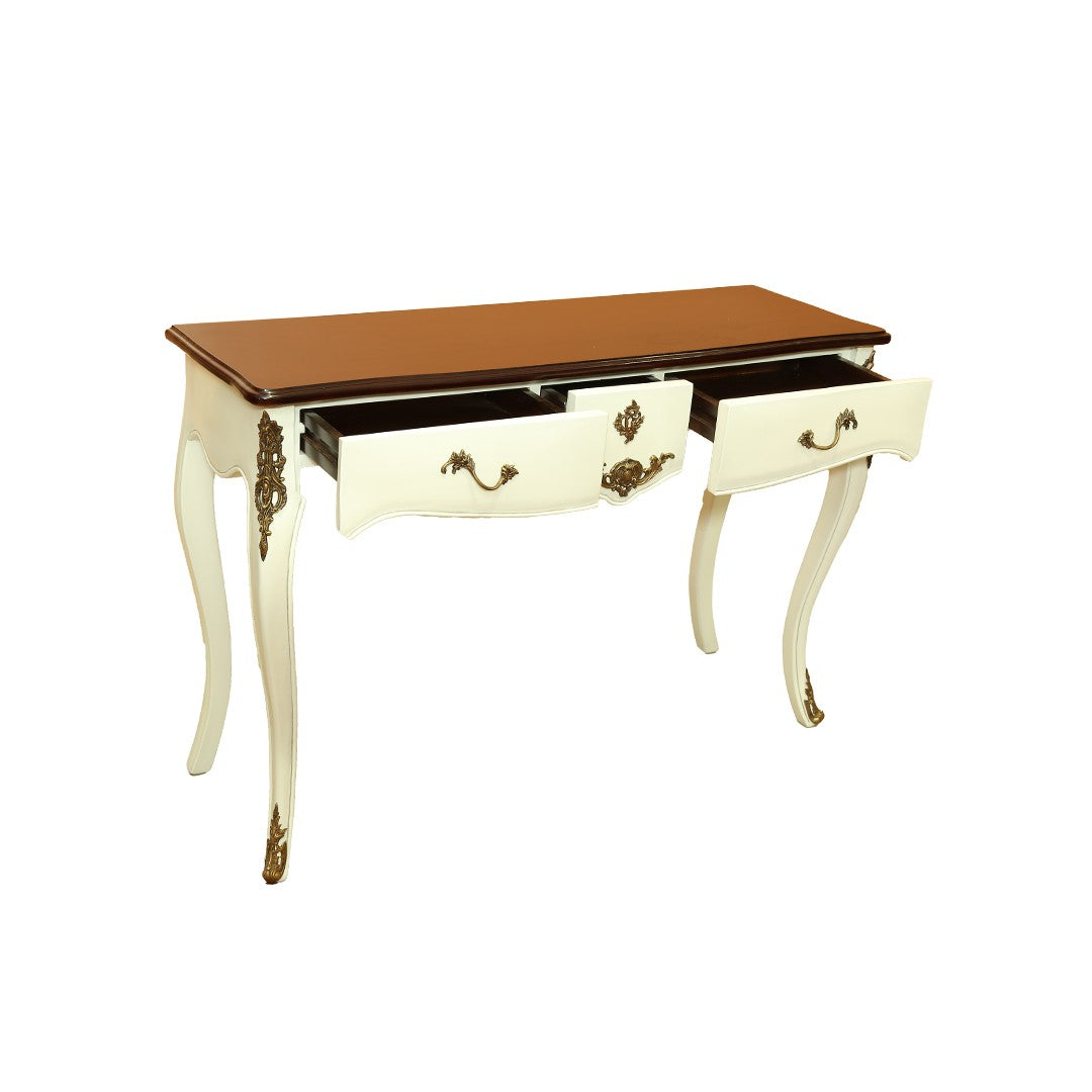 Hallbert White Console By Stories