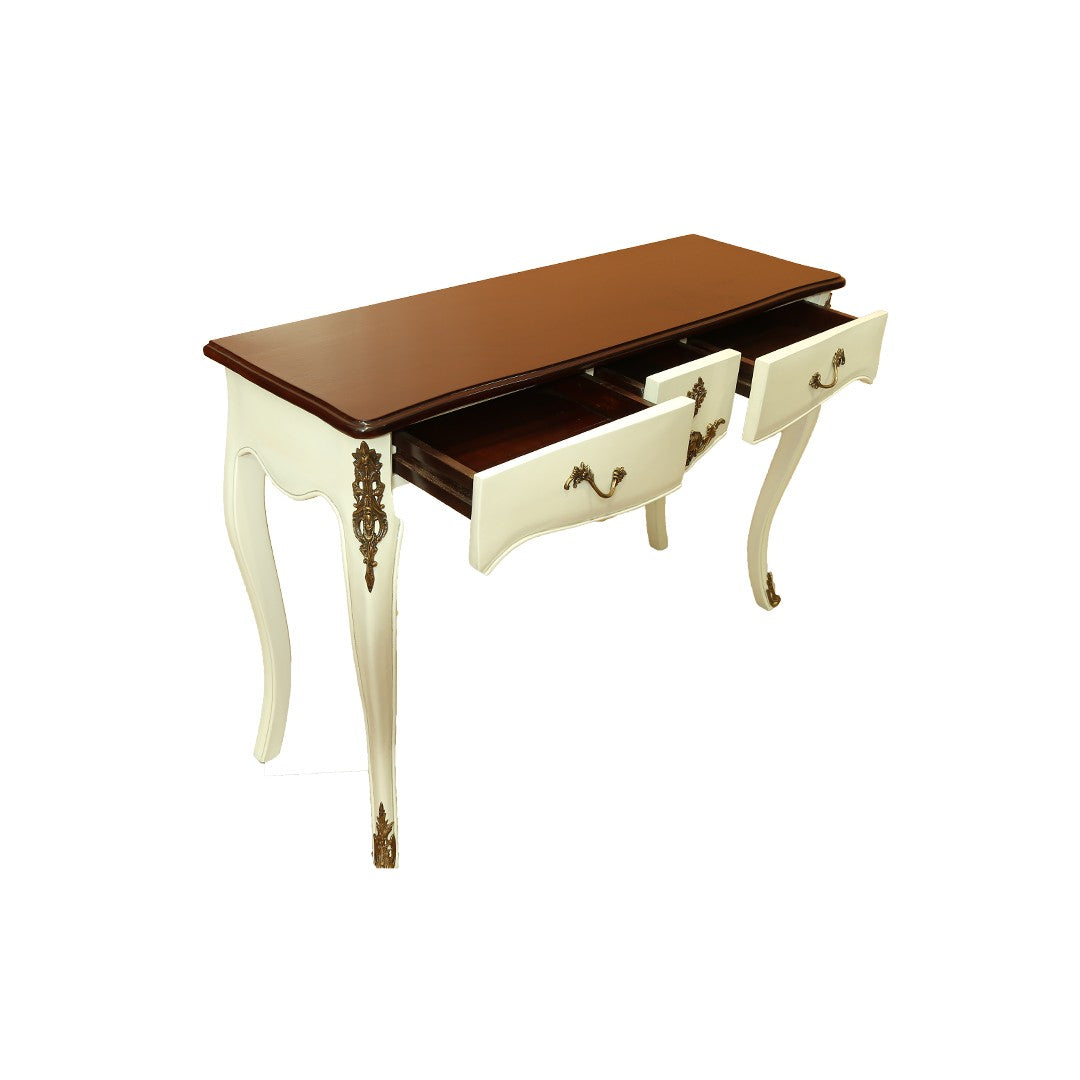 Hallbert White Console By Stories