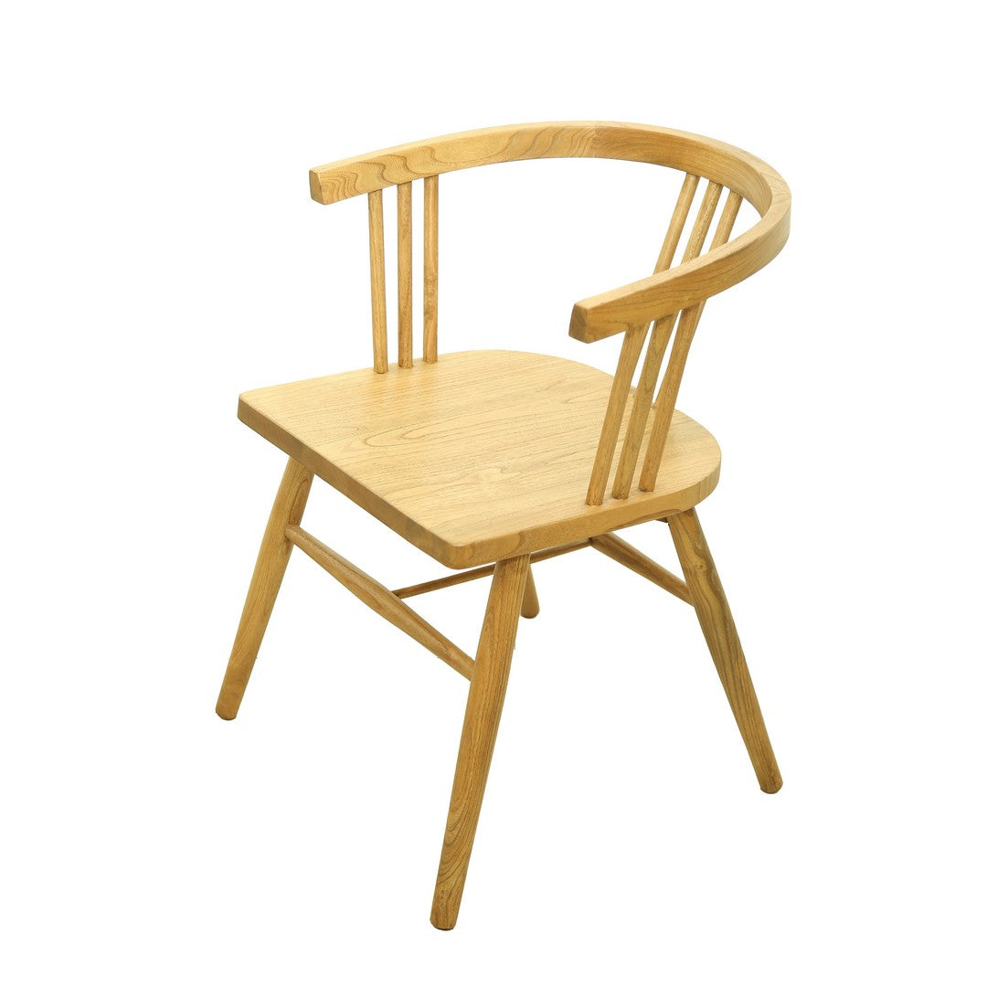 Serena Arm Chair With Wooden Seat By Stories