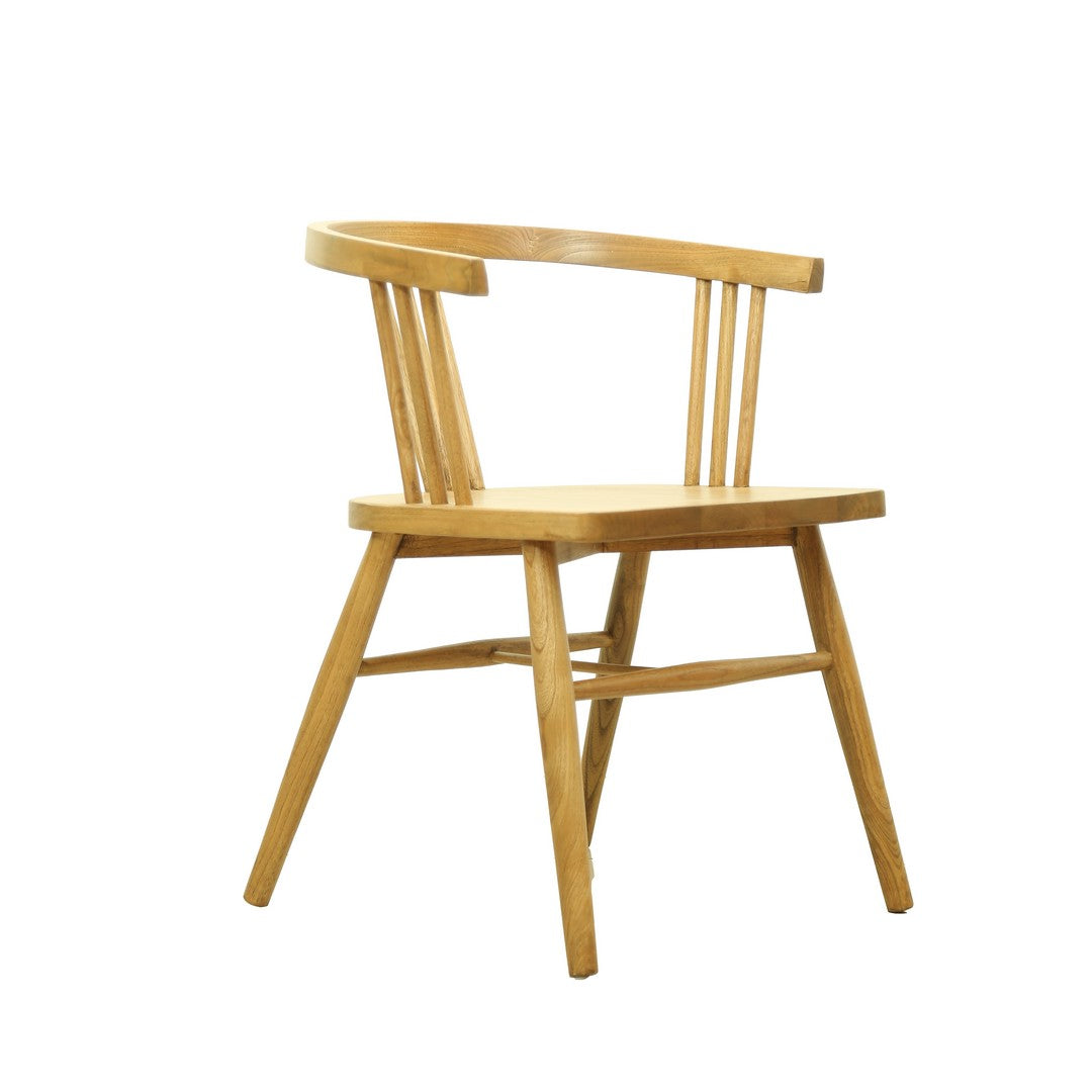 Serena Arm Chair With Wooden Seat By Stories