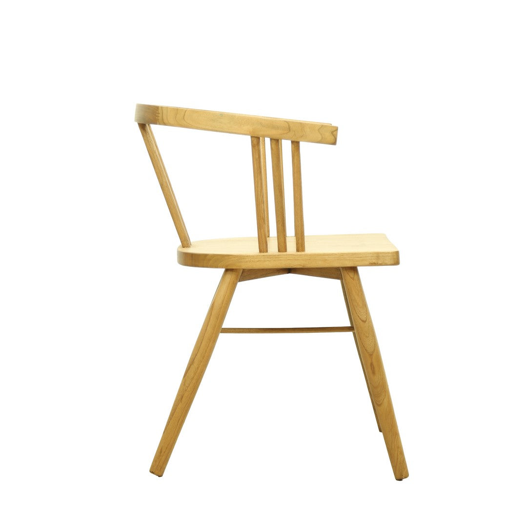 Serena Arm Chair With Wooden Seat By Stories