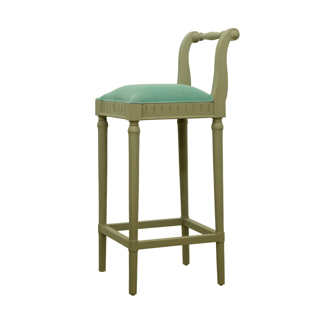 Iyara Bar Chair In Mahogany Wood By Stories