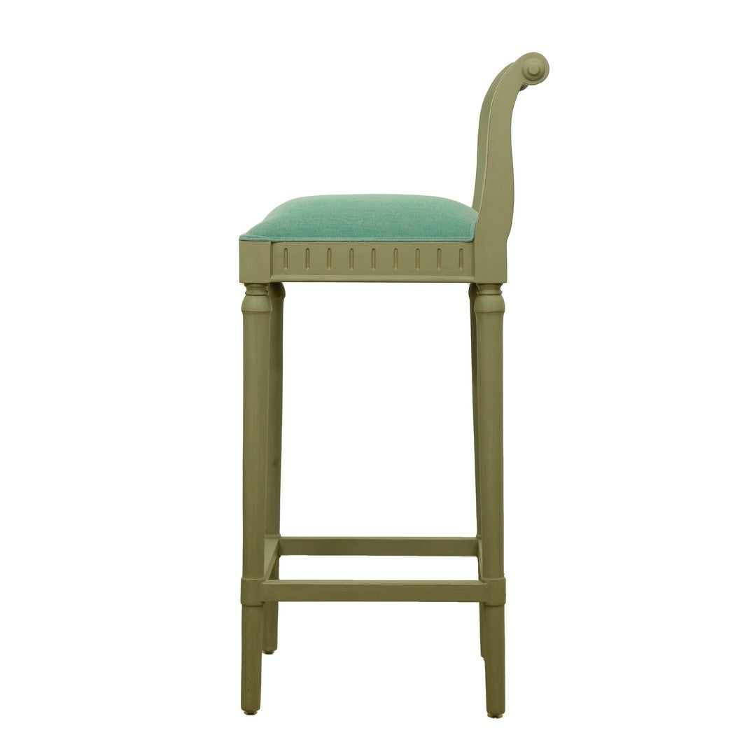 Iyara Bar Chair In Mahogany Wood By Stories