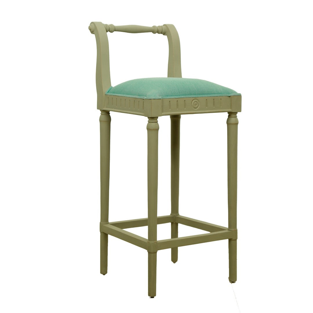 Iyara Bar Chair In Mahogany Wood By Stories