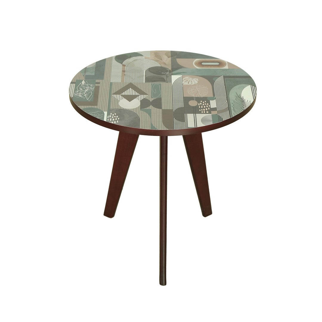 Tri Table Oval U.V. Print Wood Wenge By Stories