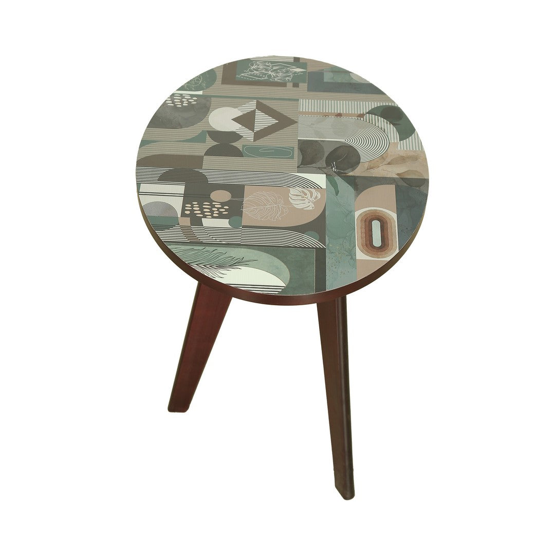 Tri Table Oval U.V. Print Wood Wenge By Stories