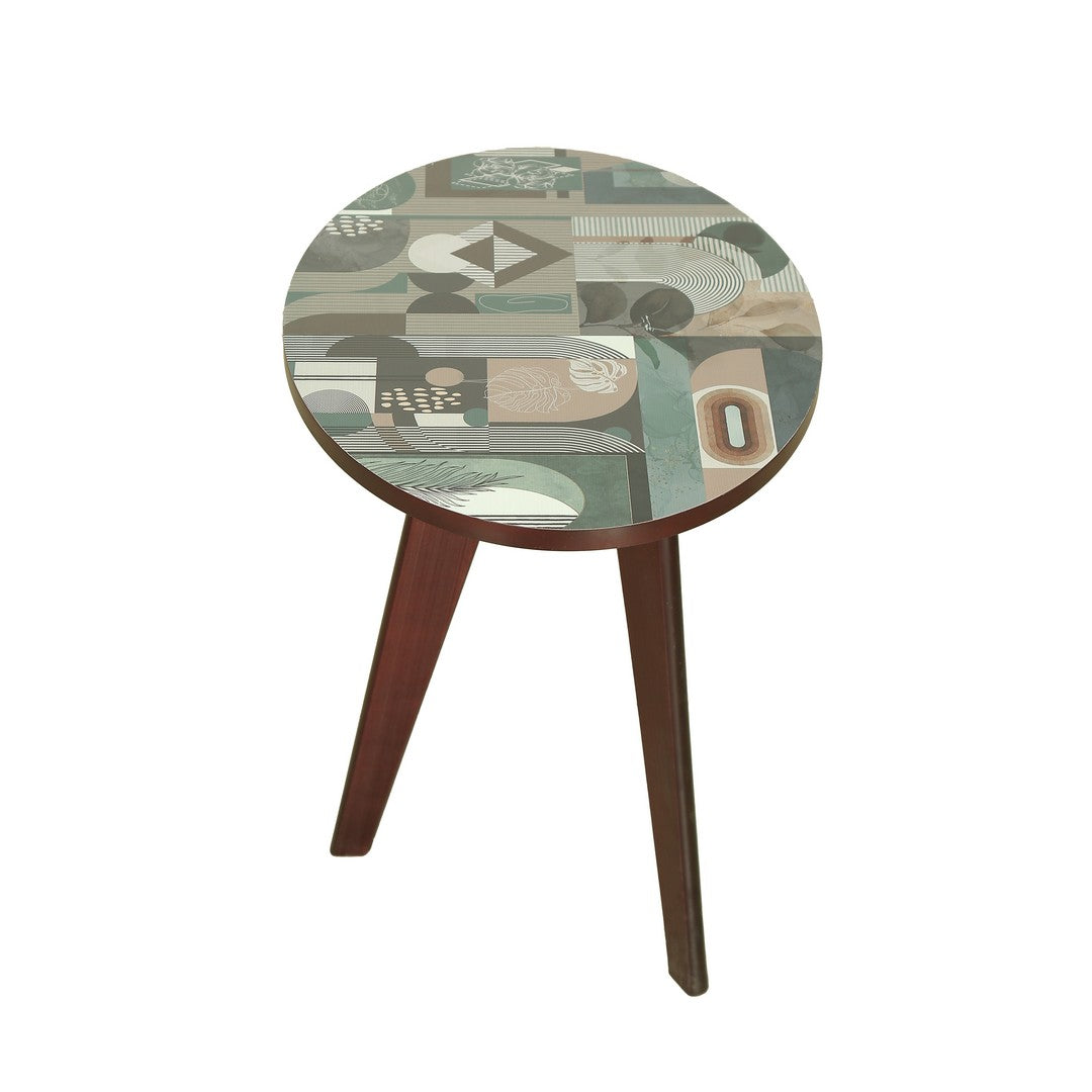 Tri Table Oval U.V. Print Wood Wenge By Stories