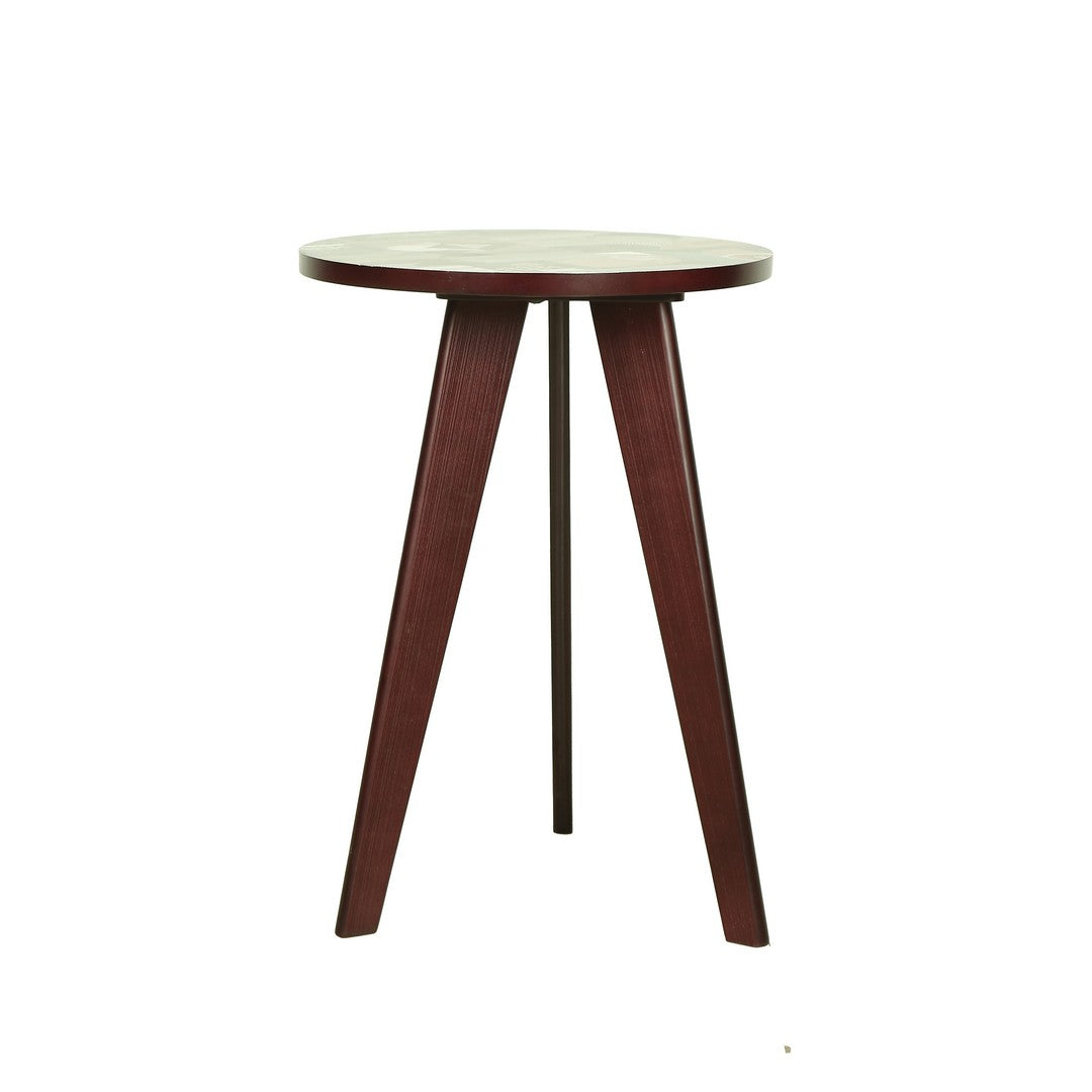 Tri Table Round U.V. Print Wood Wenge By Stories