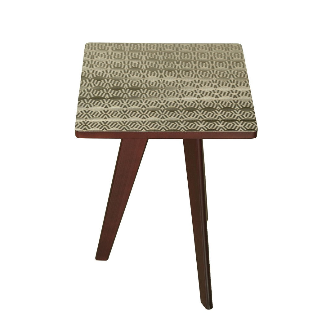 Tri Table Square U.V. Print Wood aztec By Stories