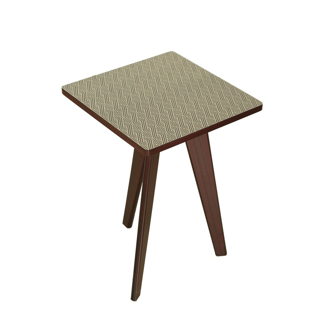 Tri Table Square U.V. Print Wood aztec By Stories