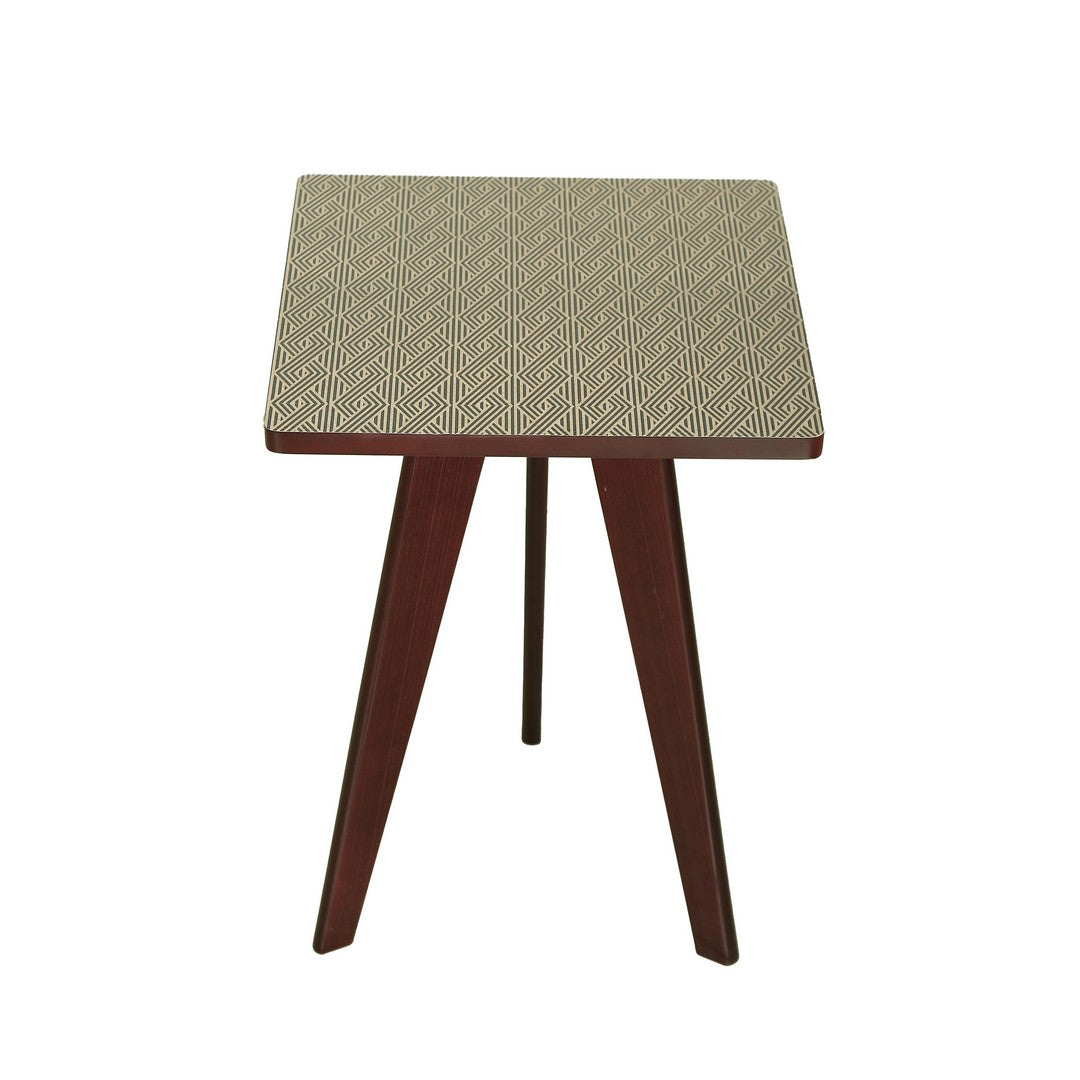 Tri Table Square U.V. Print Wood aztec By Stories