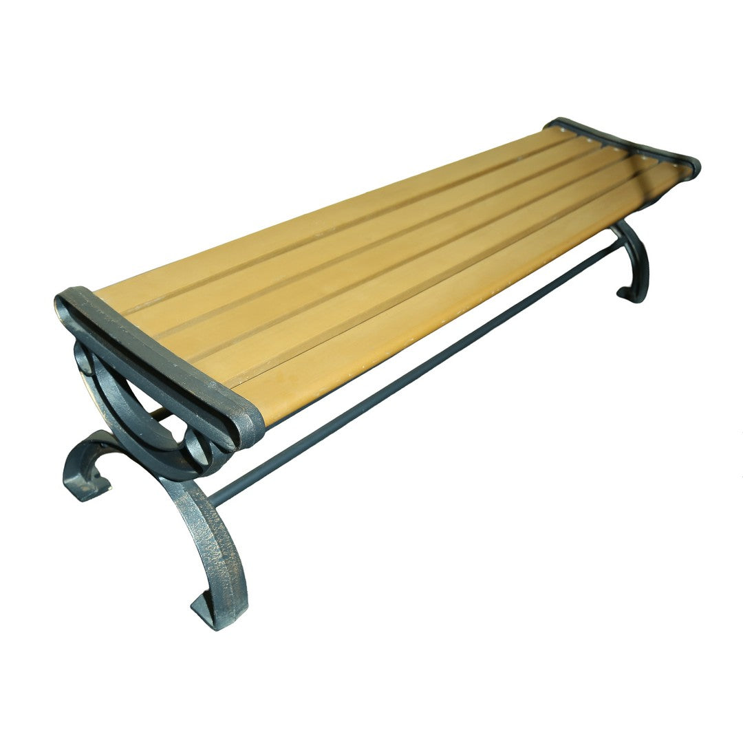 Wooden Out Door Bench By Stories