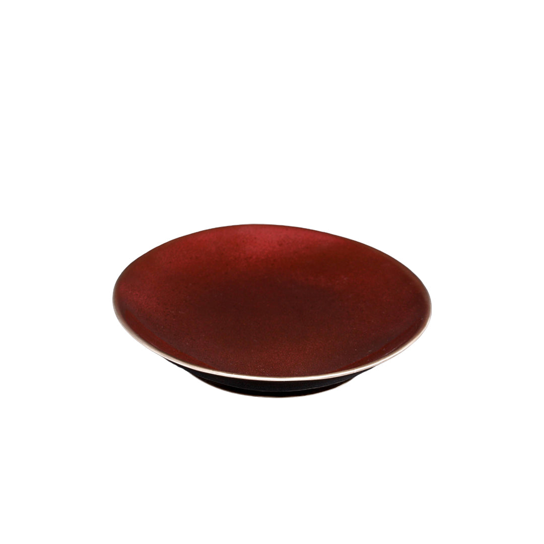 Red Oval Plate By Stories