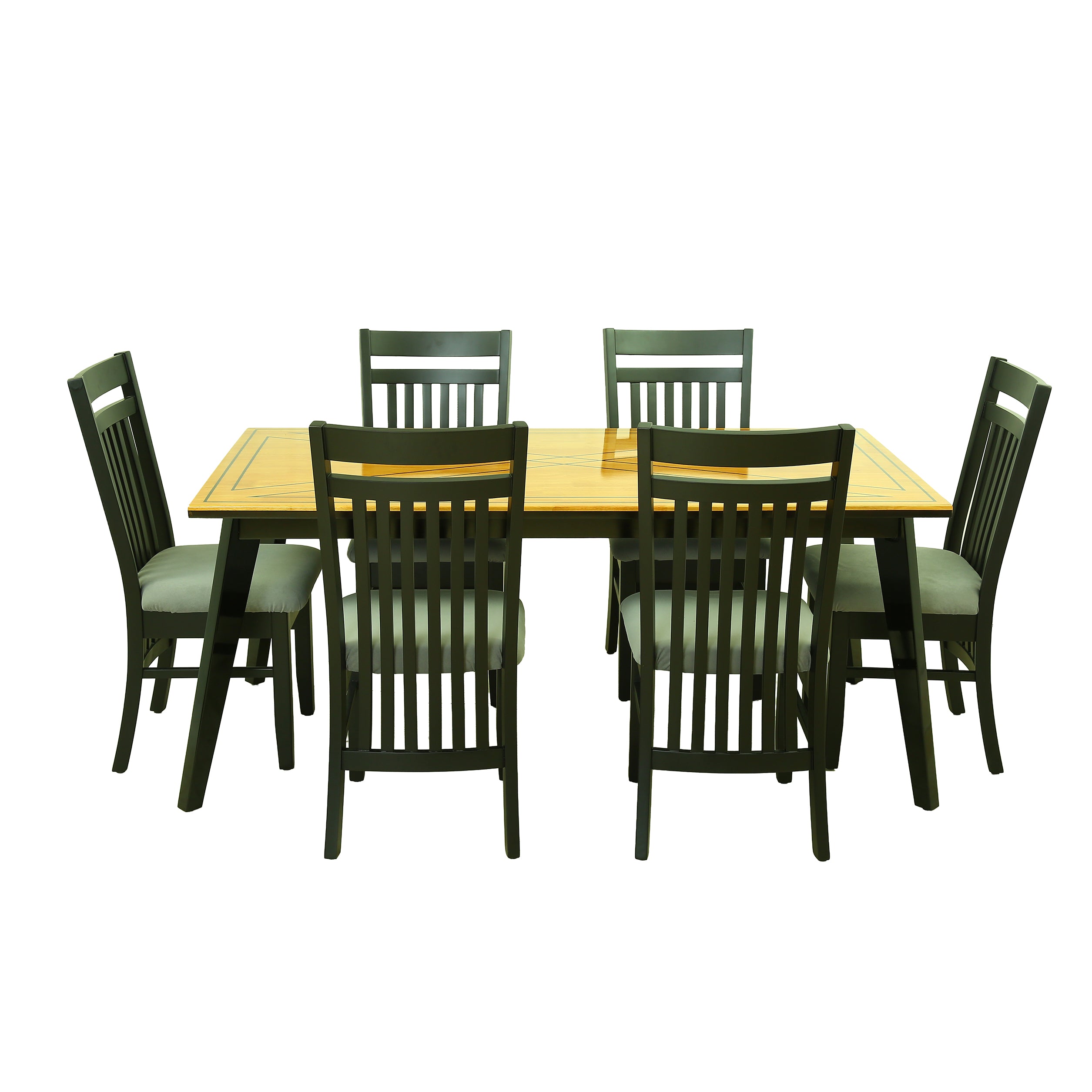 6 Seater Dining Table [Dark Walnut] - By Stories