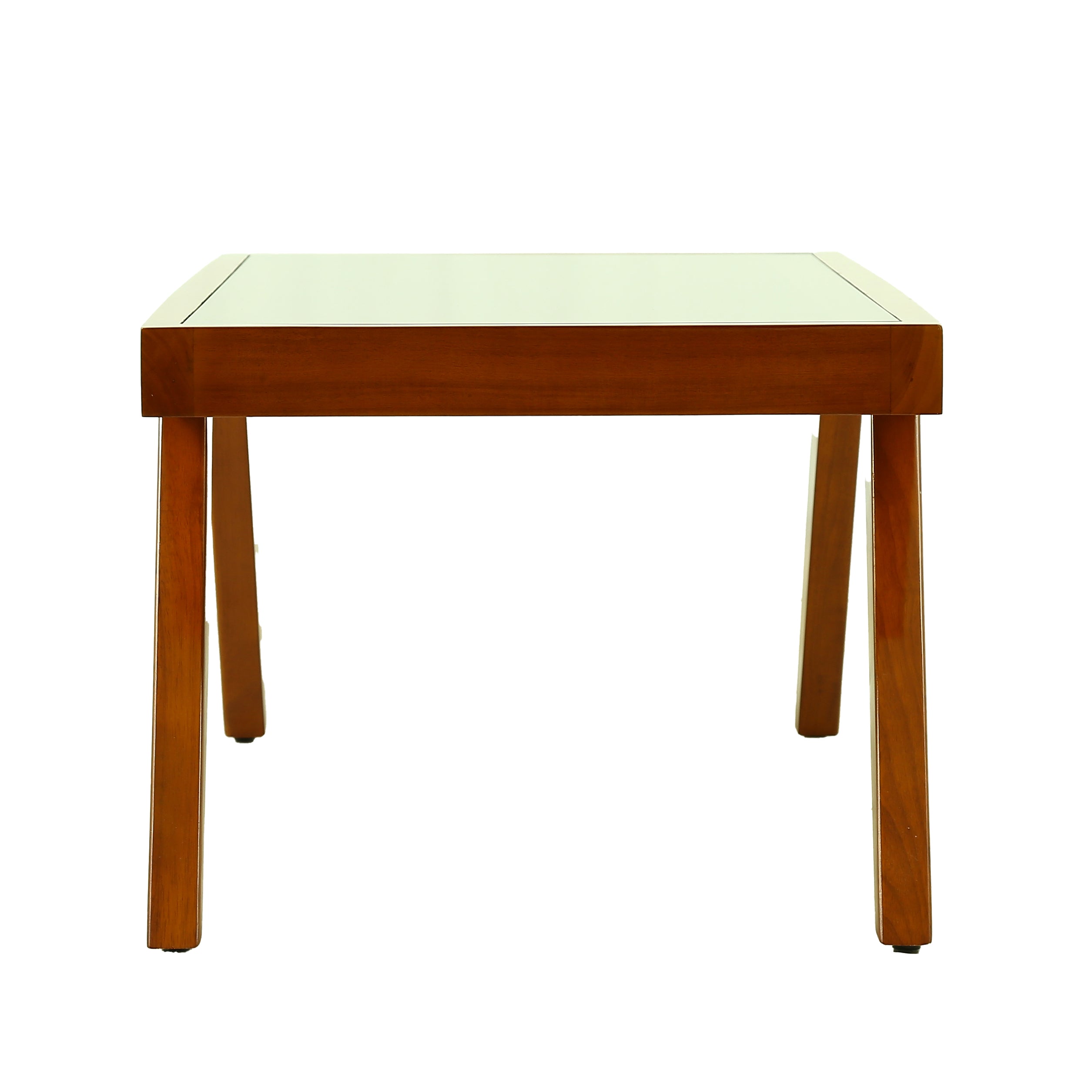 Chocolate Coffee table with Glass Top By Stories