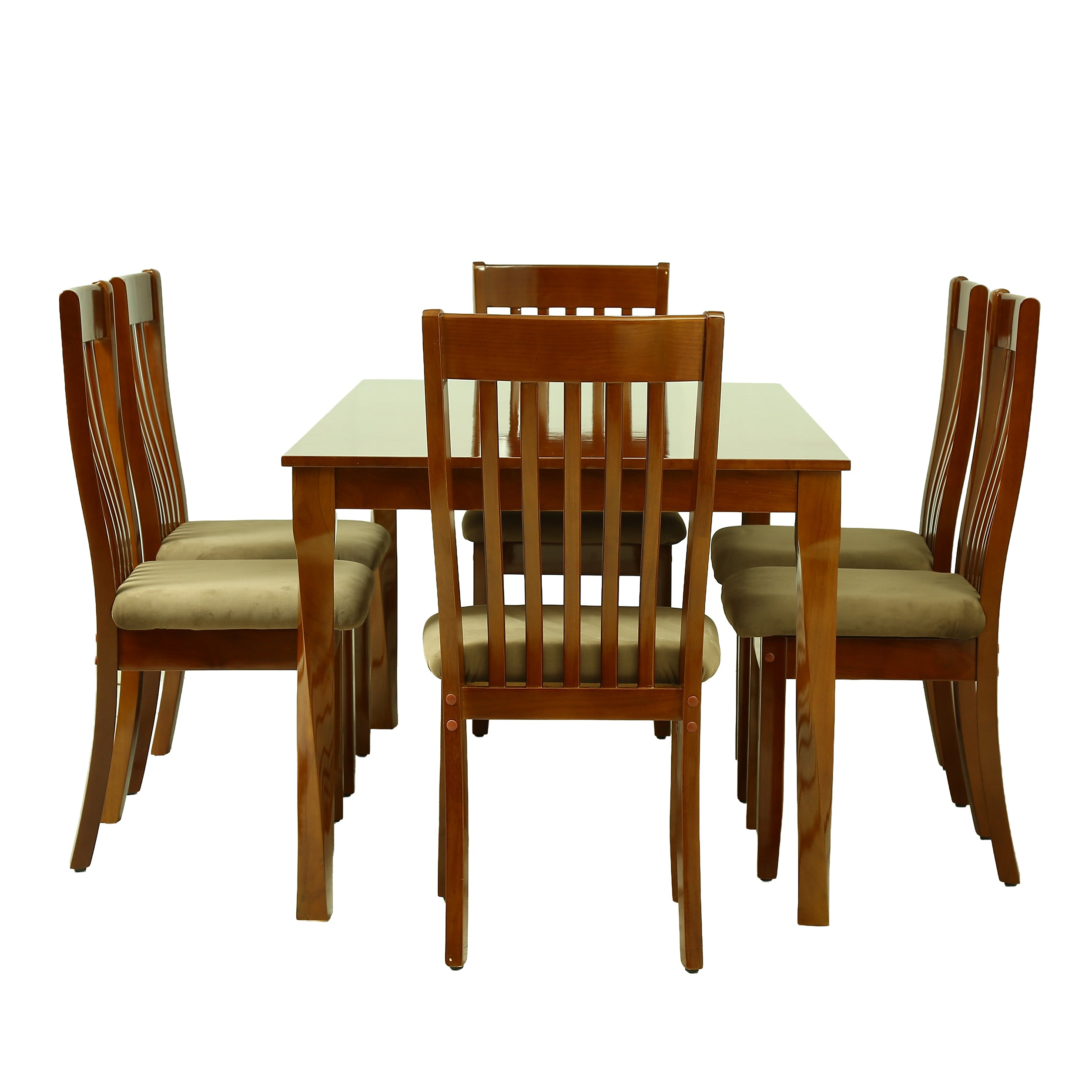 6 Seater Dining Table [Chocolate, Treated Rubberwood] - By Stories
