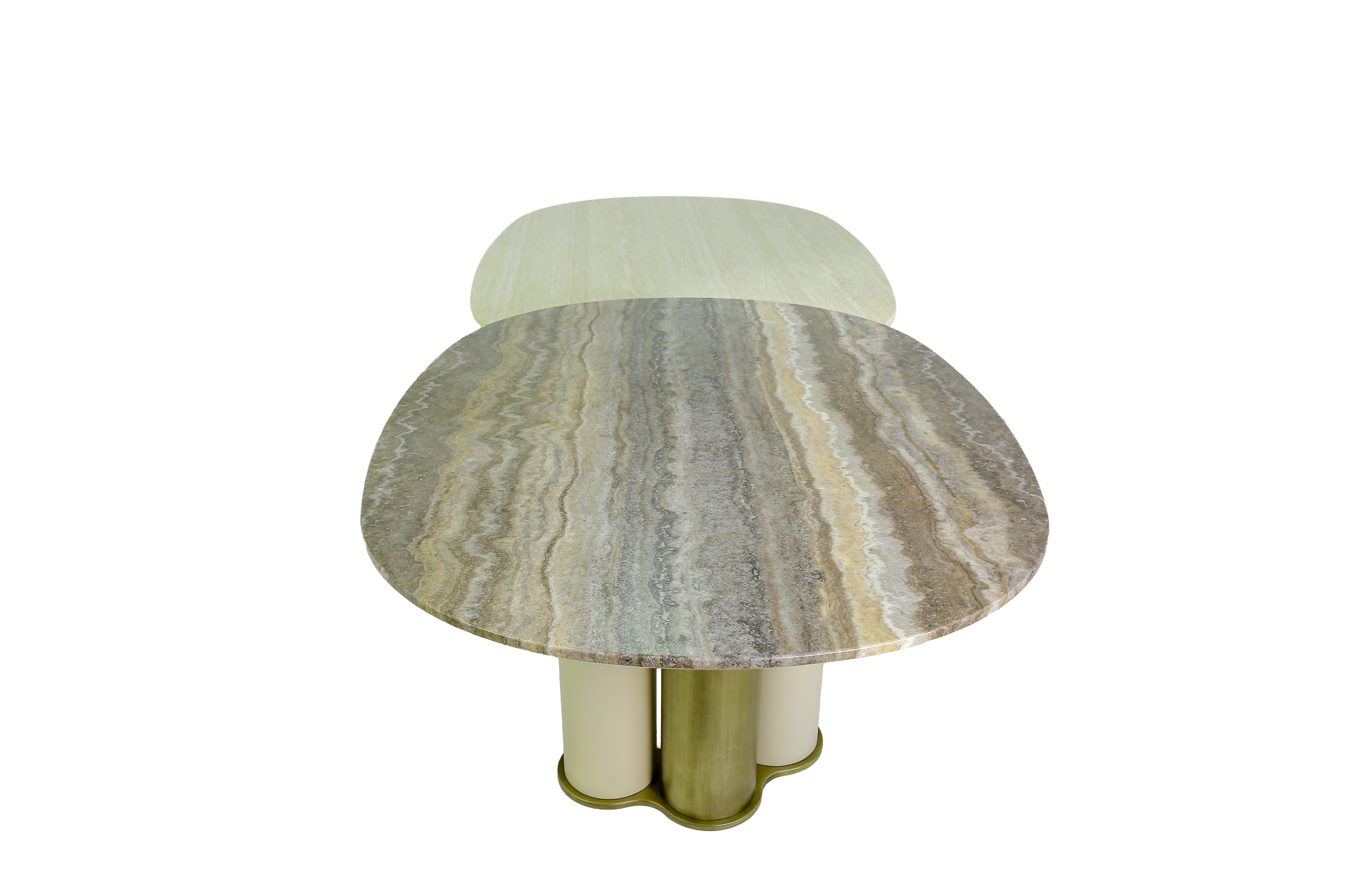 Fossey 10 Seater Dining Table Elegant Matt Apricot Tone By Stories