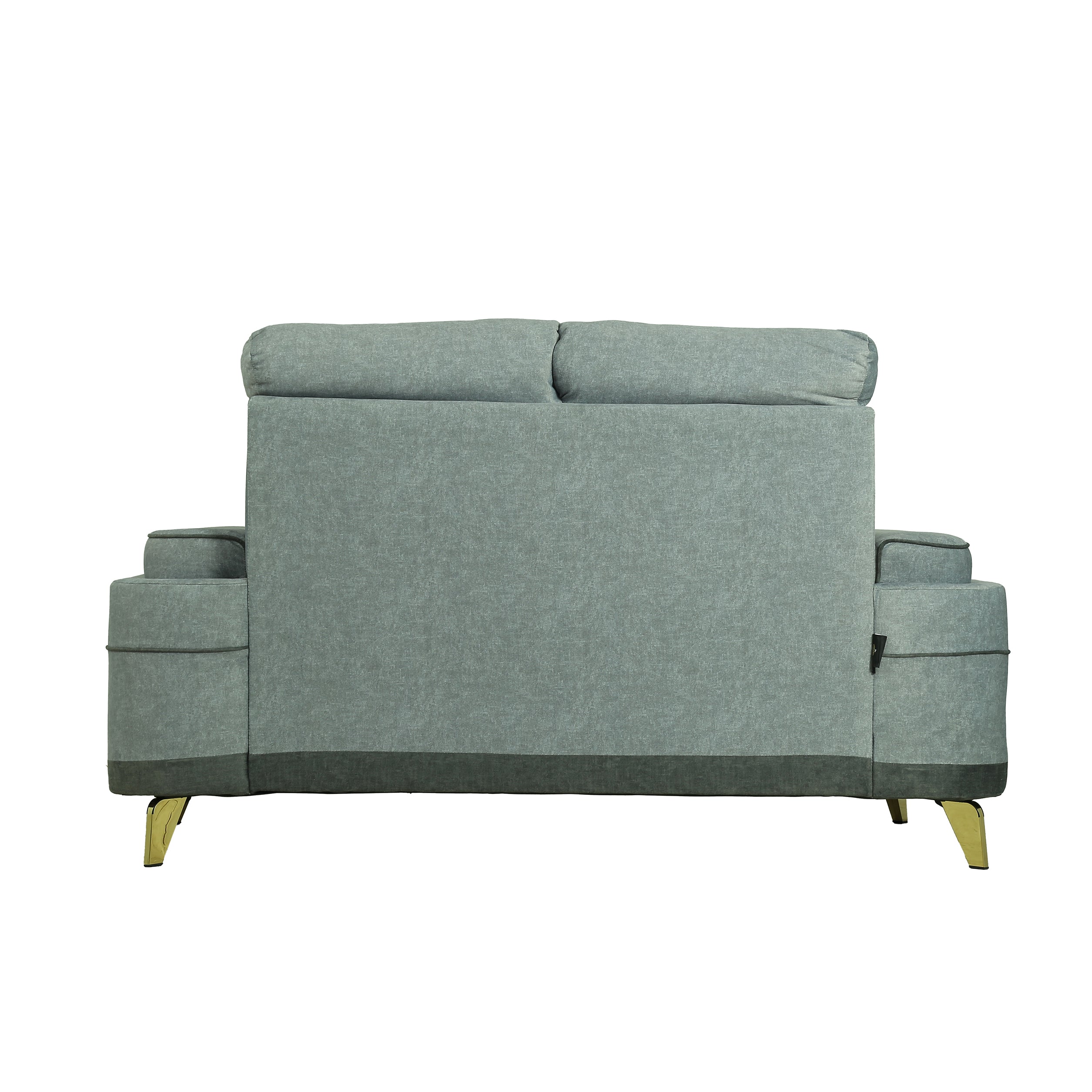 Grey 2 Seater Milan sofa [Backrest: Fabric] By Stories