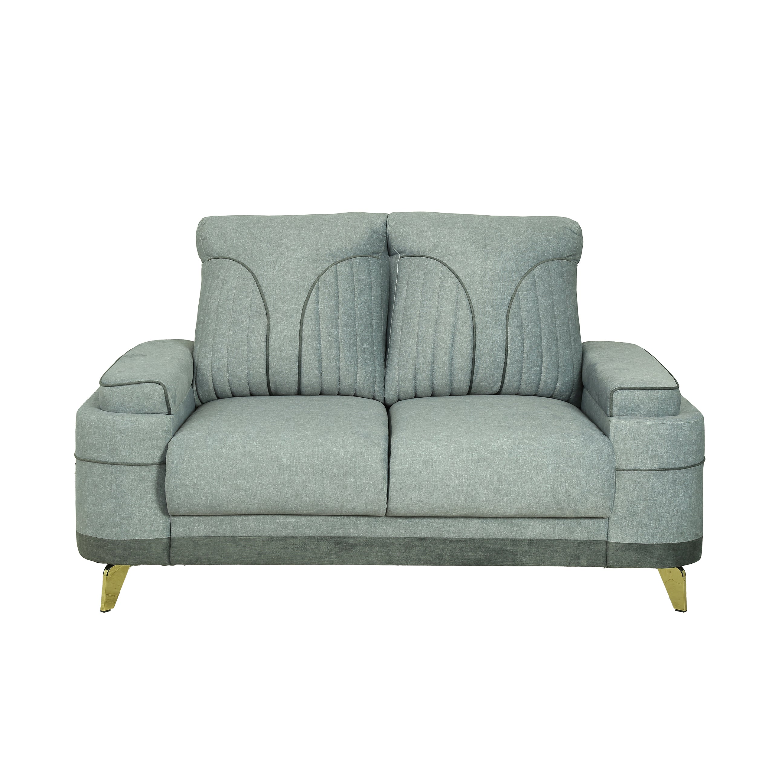 Grey 2 Seater Milan sofa [Backrest: Fabric] By Stories