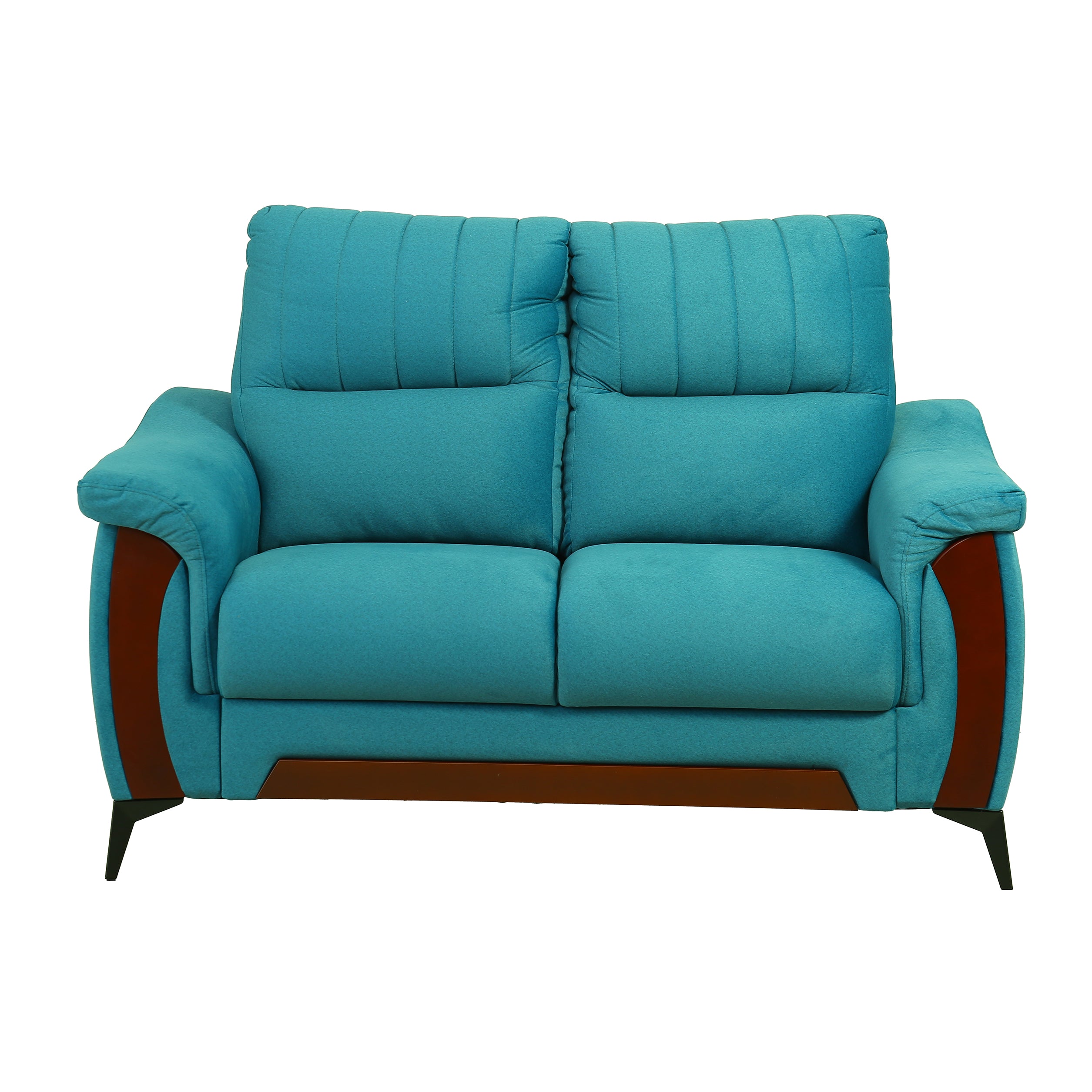 Omega Blue Monty 2 Seater Sofa [Backrest: Fabric] By Stories