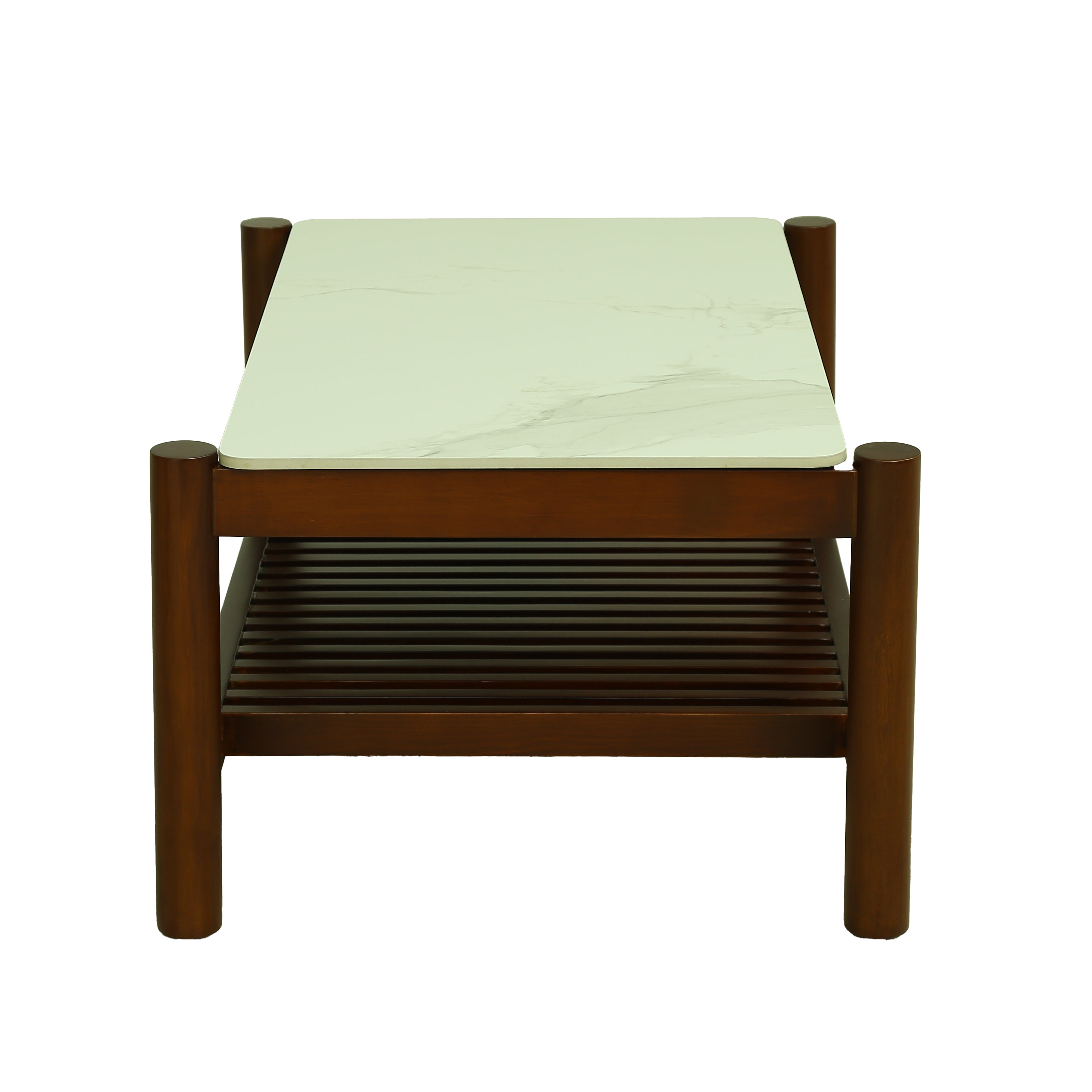 White chocolate Coffee Table with Tiles Top [Wooden] By Stories