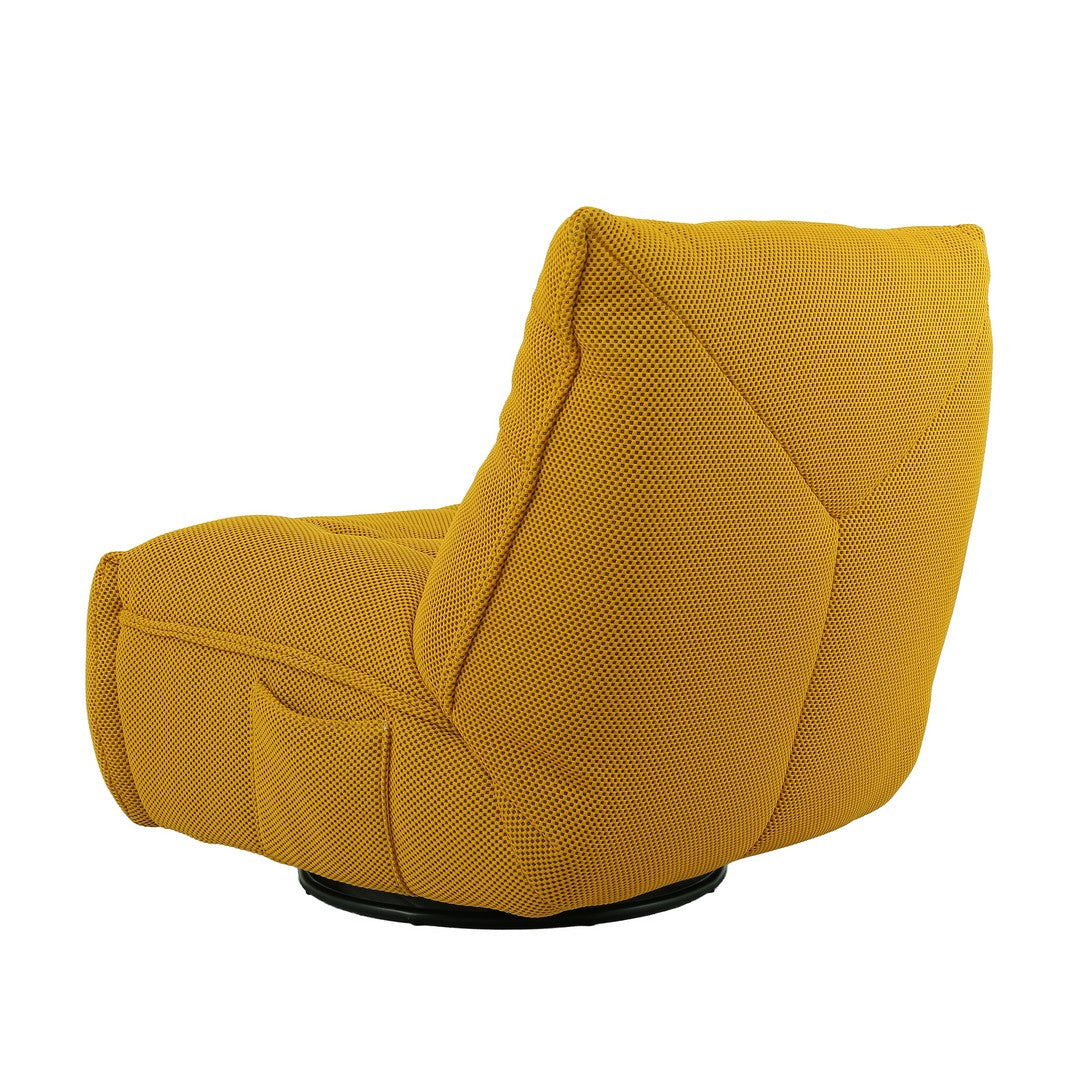 Karl Manual 1 Seater Yellow Swivel Glider Recliner