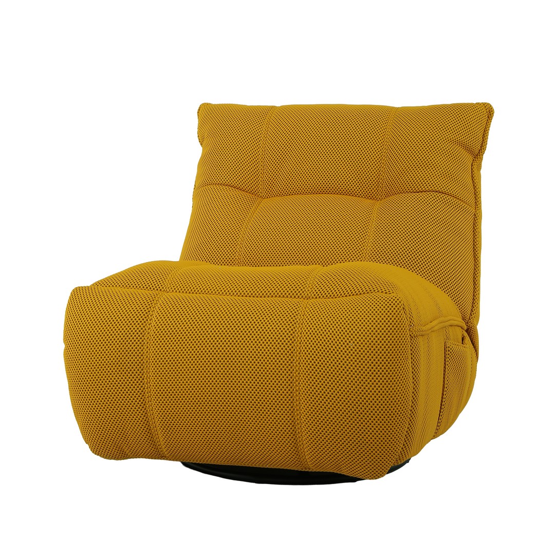 Karl Manual 1 Seater Yellow Swivel Glider Recliner