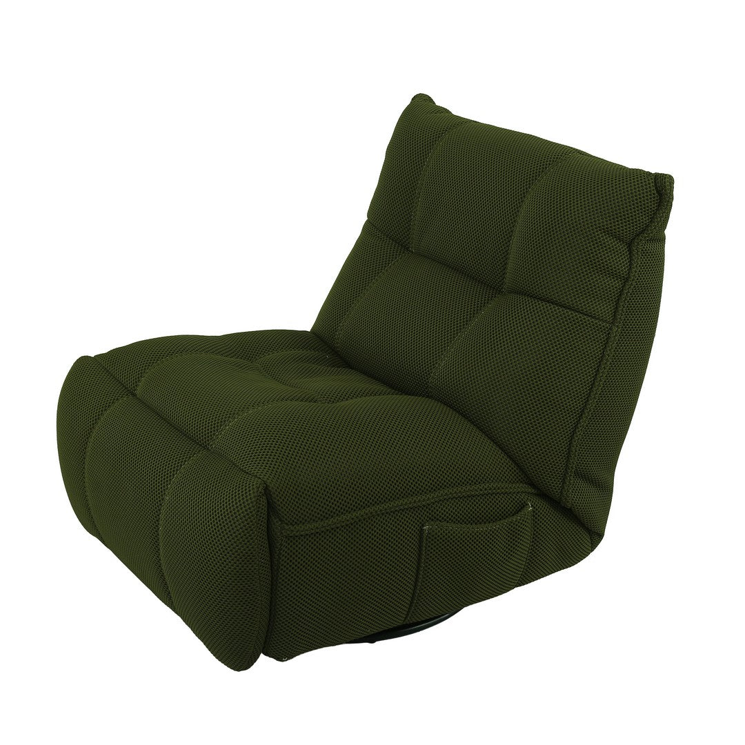 Karl Manual 1 Seater Green Swivel Glider Recliner By Stories