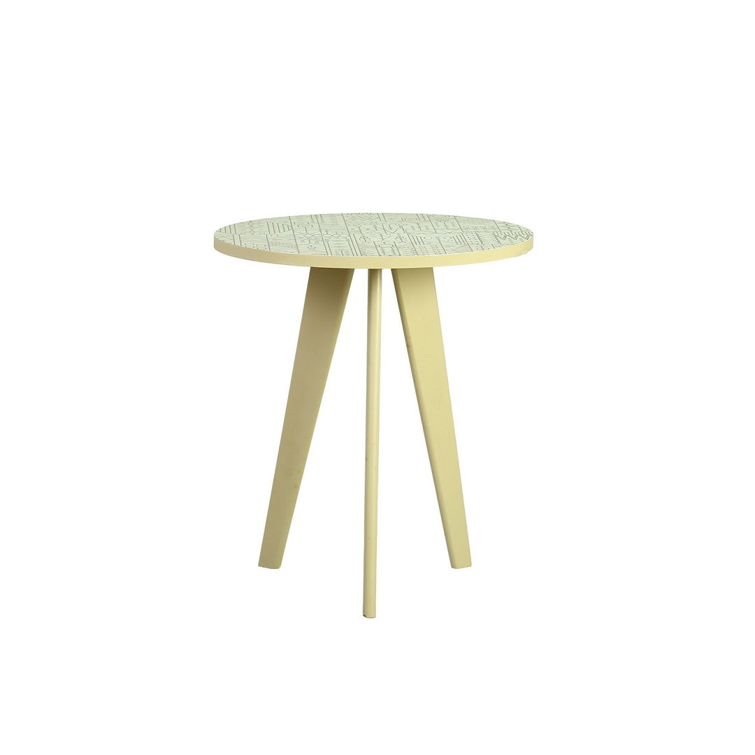 Tri Table Oval U.V. Print Wood Coffee By Stories