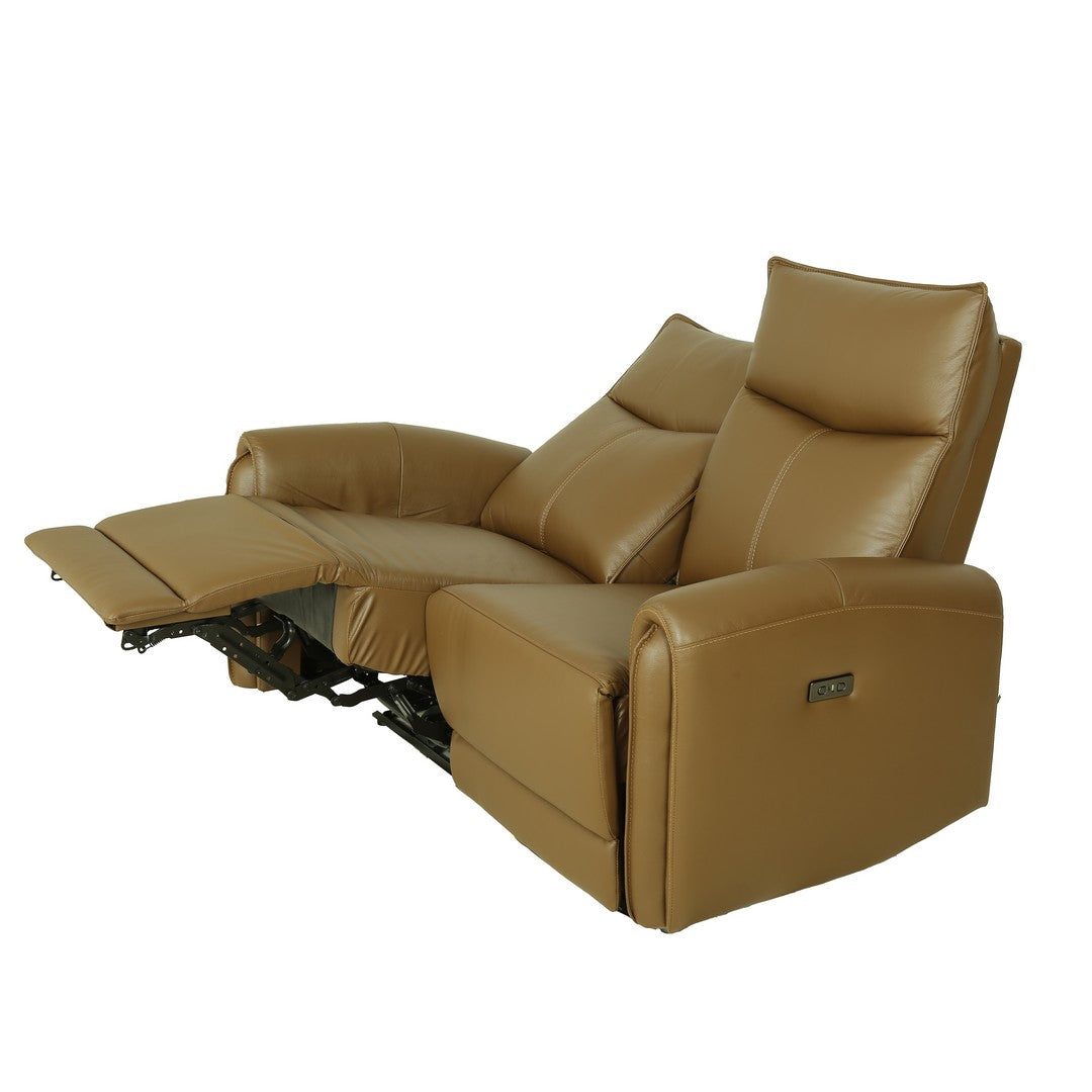Motorized 2 Seater Recliner Leather Sofa By Stories