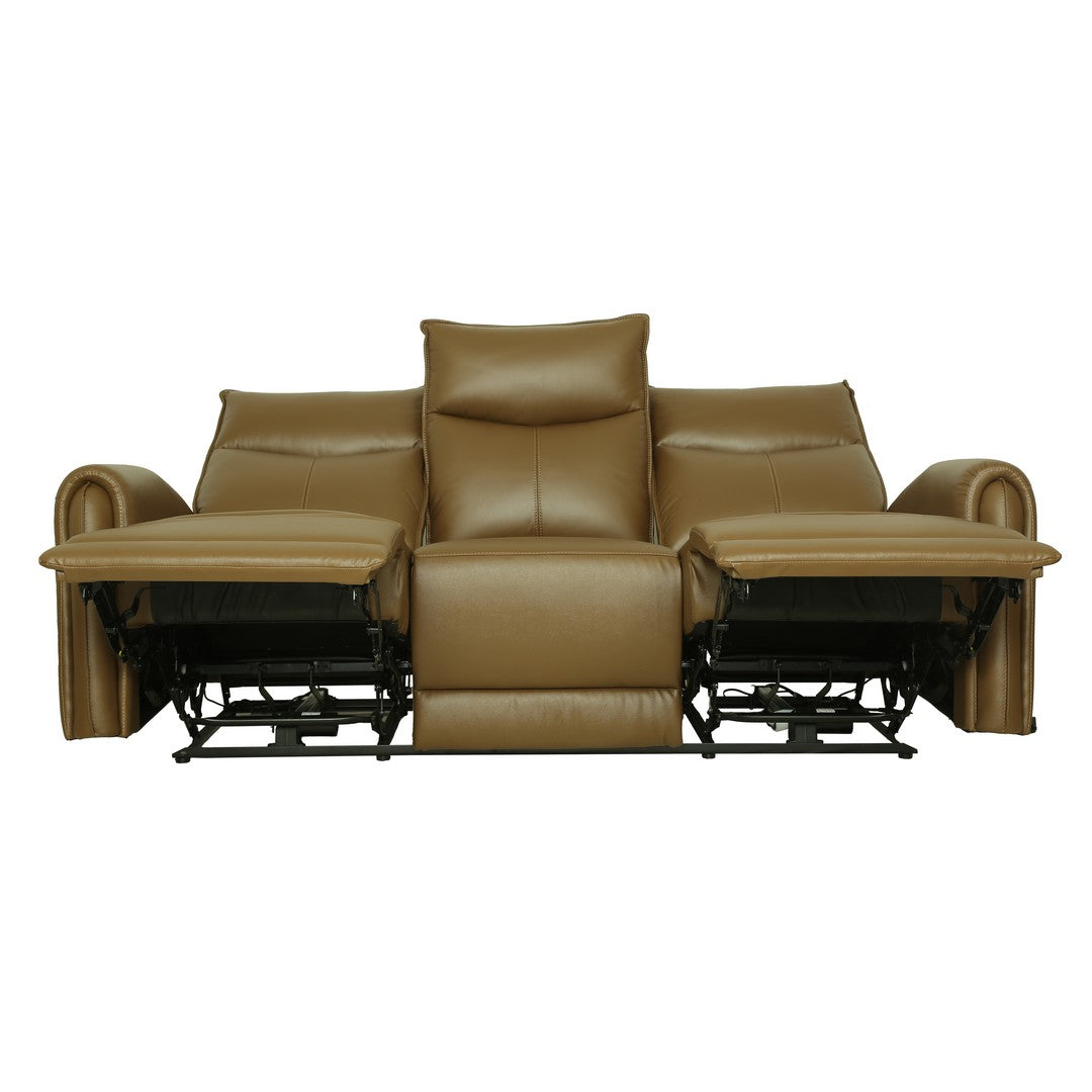 Motorized 3 Seater Recliner Leather Sofa By Stories