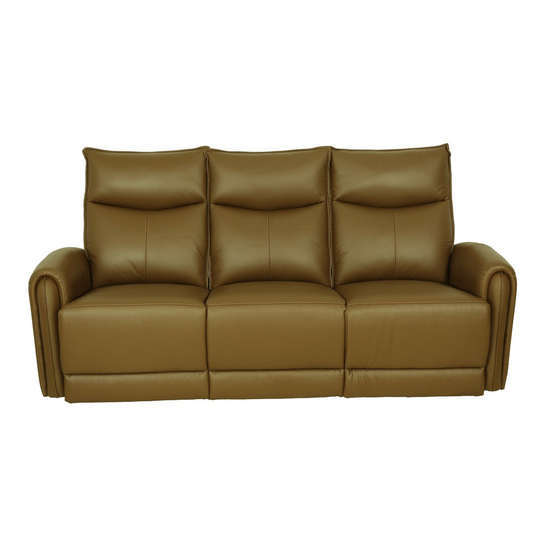 Motorized 3 Seater Recliner Leather Sofa By Stories