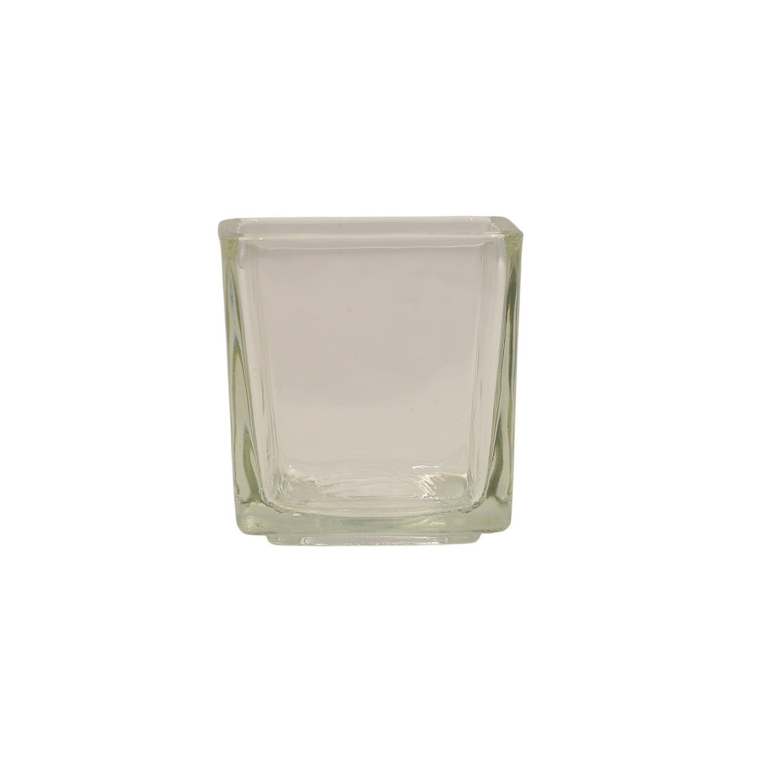 Sqaure shaped Glass Candle Holder By Stories