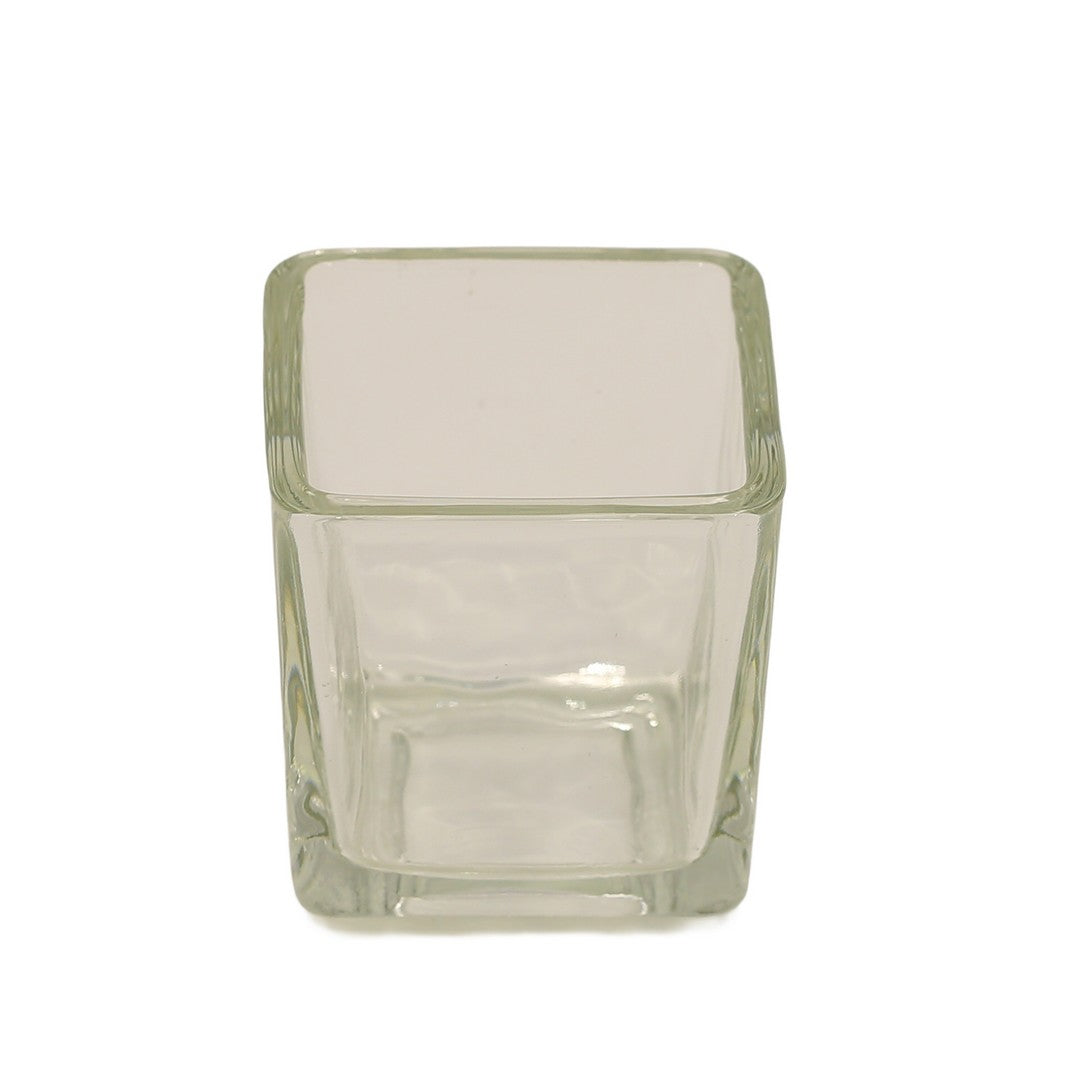 Sqaure shaped Glass Candle Holder By Stories