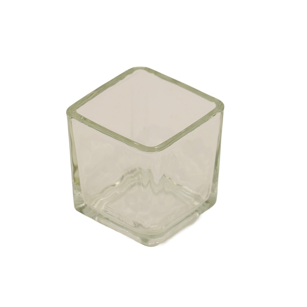 Sqaure shaped Glass Candle Holder By Stories