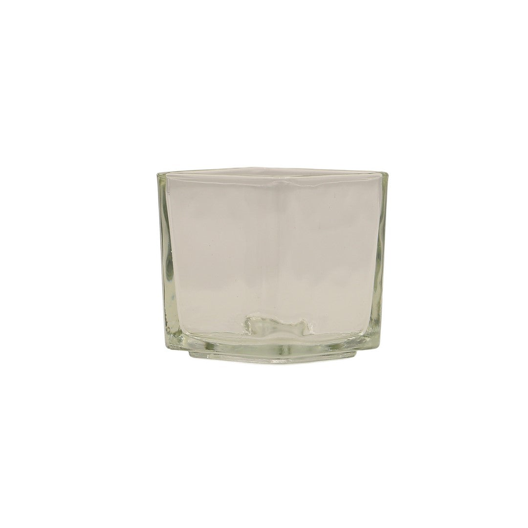 Sqaure shaped Glass Candle Holder By Stories