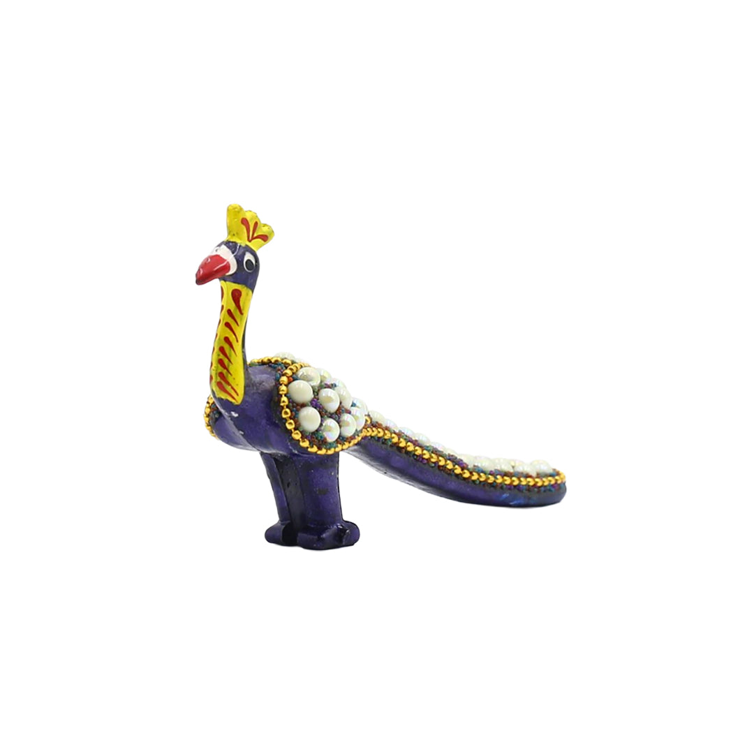 Resin Peacock Walking With Pearl By Stories