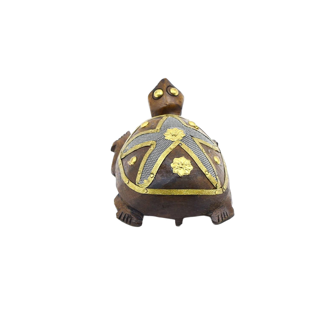 Wooden Turtle W/Star Jali By Stories